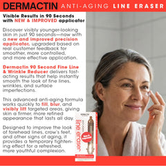 Dermactin lisse la texture de la peau et atténue les irrégularités.