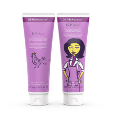 DERMAdoctor KP Bump Eraser gommage corps, flacon, texture exfoliante douce.
