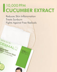 DERMAL masque Concombre-Collagène – soin quotidien pour peau douce.