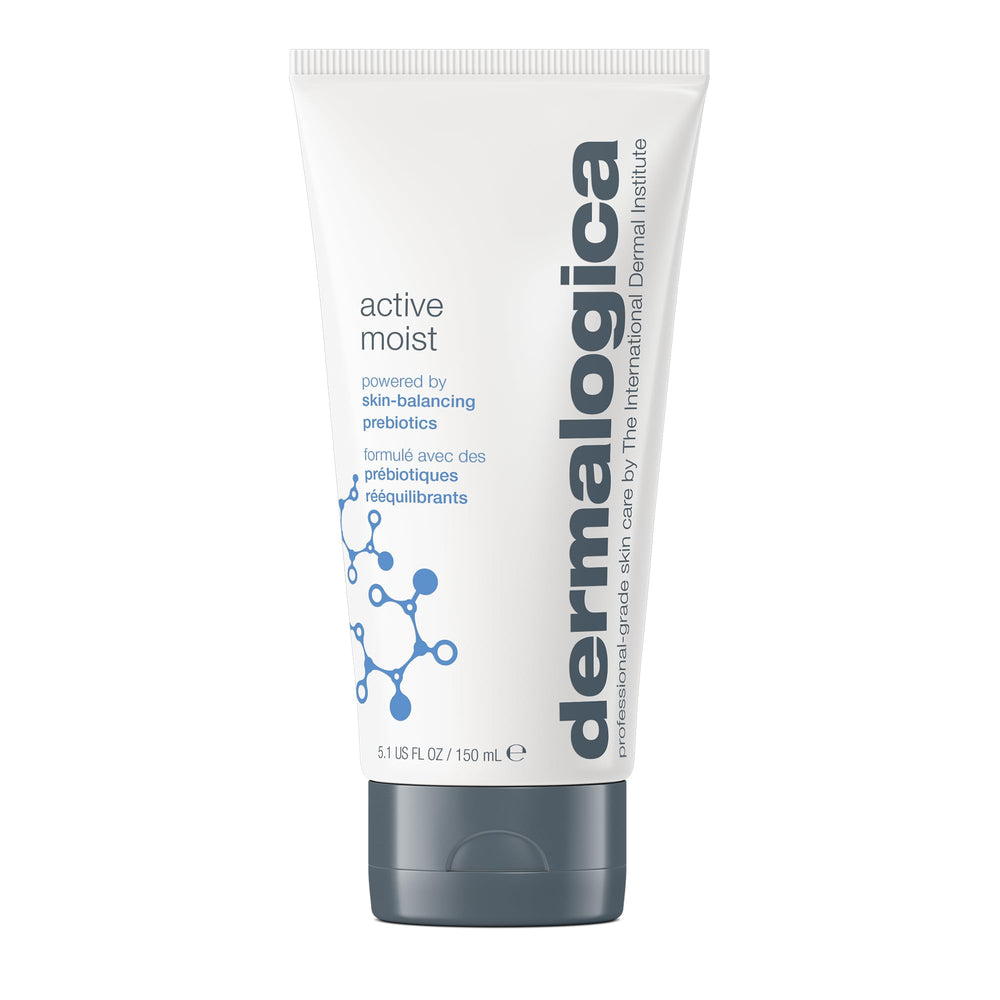 Dermalogica Active Moist: bouteille au fini léger offrant une hydratation sans gras pour le quotidien.