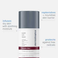 Dermalogica Super Rich Repair – crème nutritionnelle intense, application facile.