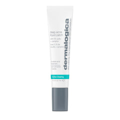 Dermalogica Deep Acne Patch montre la transformation liquide en pansement protégeant la peau