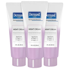 Dermasil Crème Nuit en tube 2 oz, soin hydratant léger pour la peau.