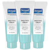 Dermasil Crème Visage Quotidienne, pack de 3 tubes, hydratation légère sans huile.