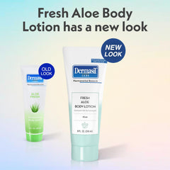 Dermasil lotion silky non-greasy texture for smooth skin after application