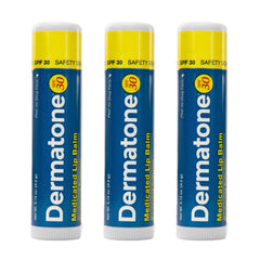 Dermatone Baume Lèvres SPF30 en tube, hydratation longue durée.