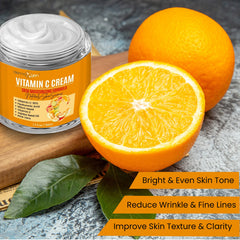 DERMAXGEN Crème vitamine C texture légère et absorption rapide.