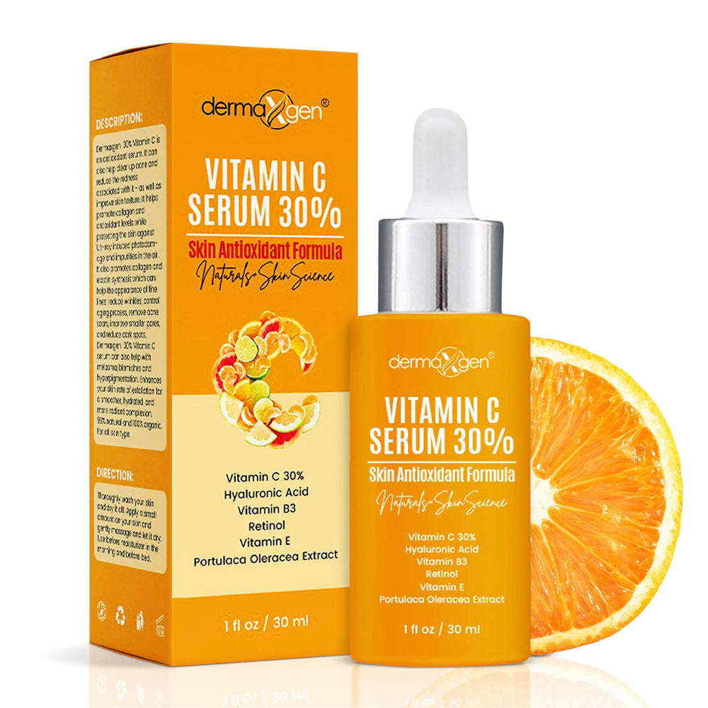 DERMAXGEN Sérum Vitamine C 30% – bouteille pratique pour application précise et rapide