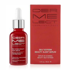 Dermelect Sérum Nuit en bouteille pour routine nocturne éclatante.