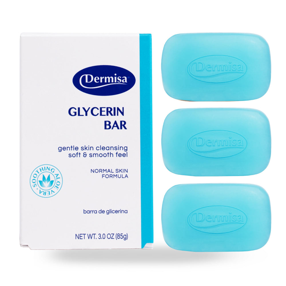 Dermisa Bar glycérine avec Aloé Vera pour le visage, nettoyage hydratant.