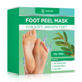 Dermora masque-pieds emballage attrayant pour une routine spa à domicile.