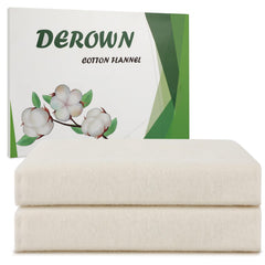 DEROWN pack flanelle coton biologique absorbante pour usages réutilisables.