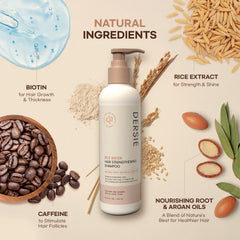 Dersie Ingrédients Eau de Riz, gros plan, suggère nutrition et fortification