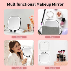 DESCHEN Miroir avec batterie rechargeable 2000mAh et usage sans fil