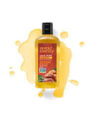 Desert Essence Huile de jojoba sur visage, démaquillage doux