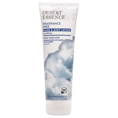 Desert Essence lotion mains-corps sans parfum, flacon pompe, hydrate en douceur