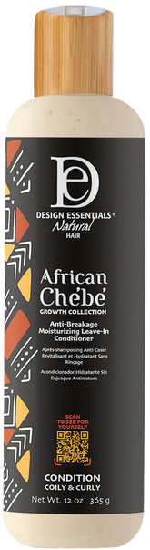 Design Essentials African Chebe – bouteille prête à l’application pour hydratation rapide.