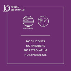 Design Essentials Honey Creme Cheveux soyeux et brillants après lavage.