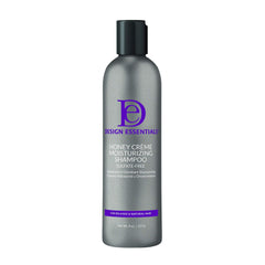 Design Essentials Honey Creme Shampoo en bouteille, démêlage facile et cheveux hydratés.