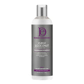 Bouteille Design Essentials Kukui & Coconut Hydratant sans rinçage prête pour hydratation rapide.