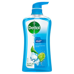 Dettol Cool – bouteille menthe et bergamote, rafraîchissement durable.