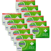 Dettol Original bar soap pack 12 front view, promoting daily hygiene