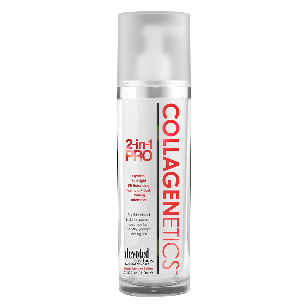 Devoted Creations Collagenetics – lotion lumière rouge prête à une application douce.