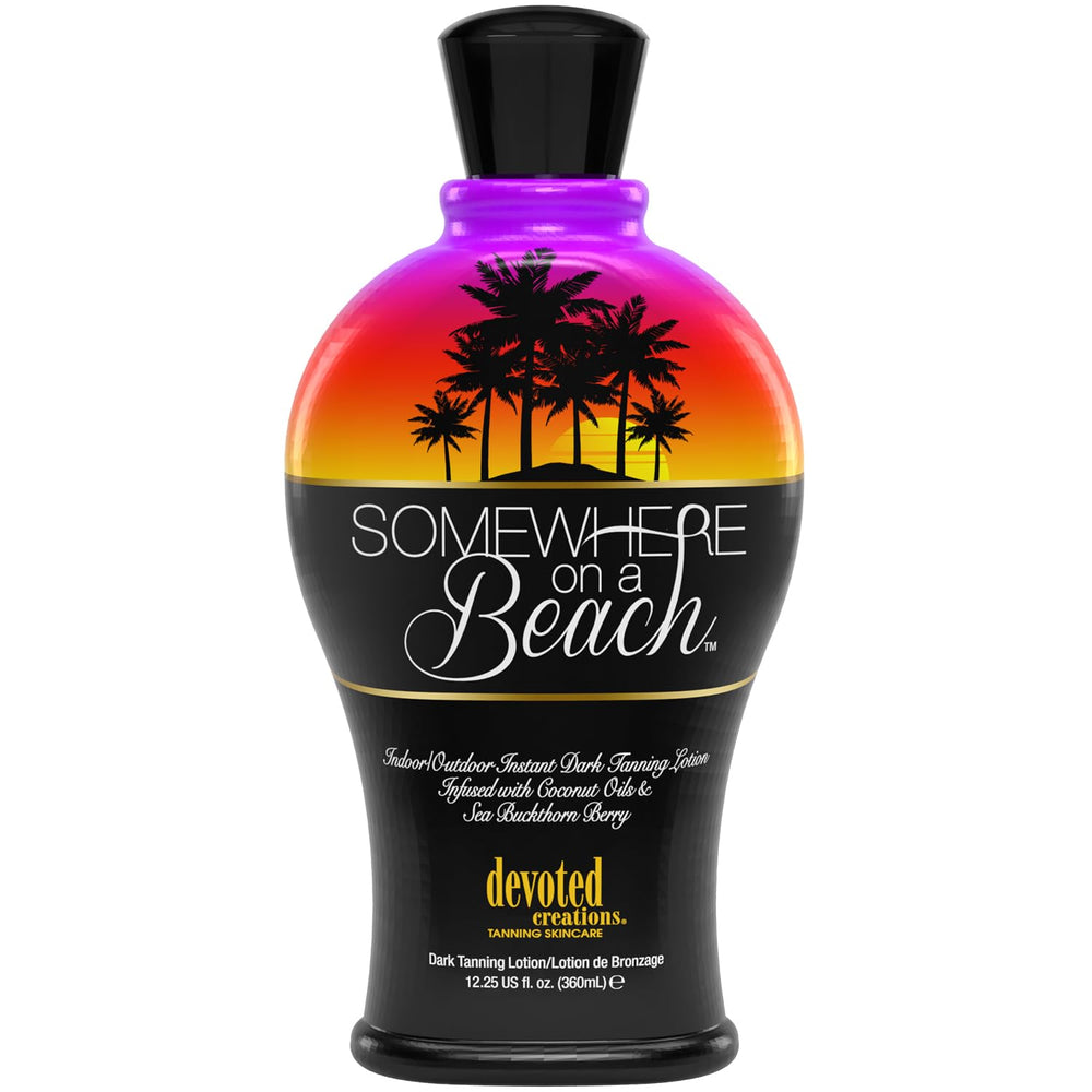 Devoted Creations Somewhere on a Beach : bouteille bronzage peut accélérer le bronzage et hydrater la peau.