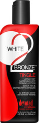 Lotion autobronzante Devoted Creations White 2 Bronze avec effet picotement pour bronzer rapidement.