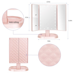 Miroir deweisn avec grossissements 1x-3x pour les détails du regard.