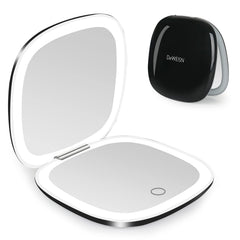 Miroir compact deweisn avec lumière intégré pour retouches en déplacement.