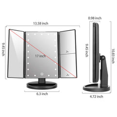 Deweisn miroir vanité pivotant à 180° pour angle parfait.