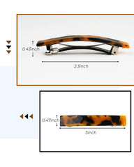 Barrette design chic DF DUALFERV tortue, ajout élégant.