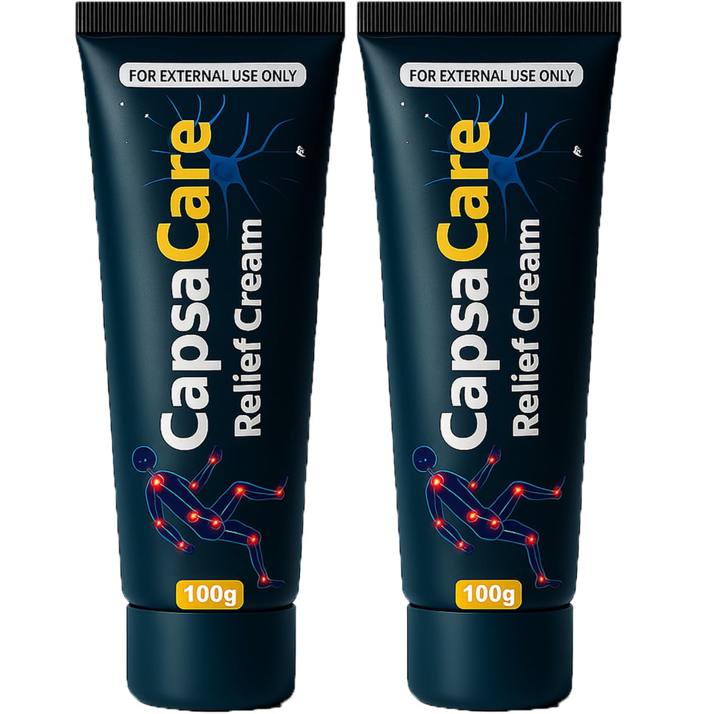 Capsacare DFTLUUE — bouteille 100 g, absorption rapide pour pieds et mains.