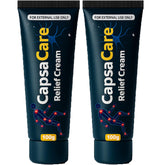 Capsacare DFTLUUE — bouteille 100 g, absorption rapide pour pieds et mains.