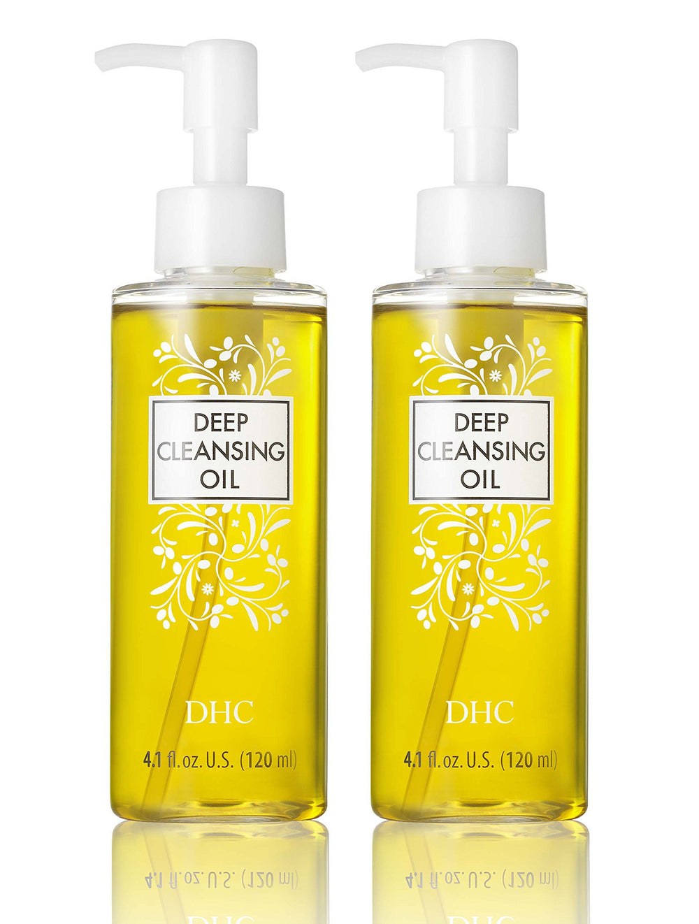 Bouteille DHC huile démaquillante présente, démaquillage pratique et doux.