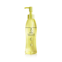 Huile nettoyante DHC, flacon 150 ml prête pour la routine douche.