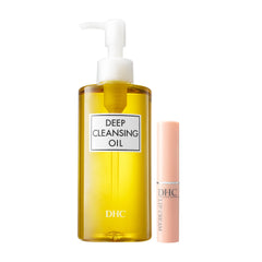 DHC huile nettoyante visage, flacon élégant, dissout maquillage et écran solaire sans obstruer les pores.