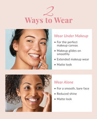 Velvet Skin Coat floute les pores et ridules pour un effet lissé.