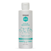 DHS Clear Shampoo bottle for gentle, irritant-free cleansing.