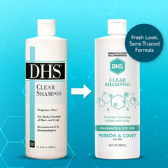 DHS Clear Shampoo sans parfum pour lavage quotidien délicat