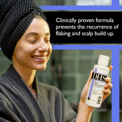 DHS SAL Shampoo – Application en massage pour nourrir le cuir chevelu et réduire l'excès de sébum.