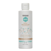 DHS Zinc Shampoo bottle front showing 8 oz size for regular scalp care against flakes