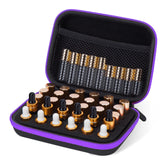 DHXYZZB étui huiles essentielles 30 grilles, rangement pratique pour flacons 1-3 ml.
