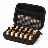 DHXYZZB étui huiles essentielles 30 grilles, rangement sûr pour déplacements.