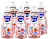 Dial Himalayan Pink Salt & Water Lily hand soap bottle, front view, moisturizing daily use