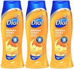Dial Miel Manuka enrichissant pour le bain, bouteille de 21 onces, hydratation potentielle et parfum floral.