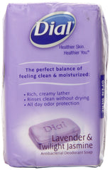 Dial savon barre Lavande Jasmin mousse onctueuse idéale pour une douche rafraîchissante.