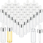 Didaey fioles en verre 5 ml avec pipette, ensemble pratique pour échantillons.
