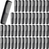 Peigne Didaey poche noir 50 pièces, pratique en déplacement pour cheveux et barbe.